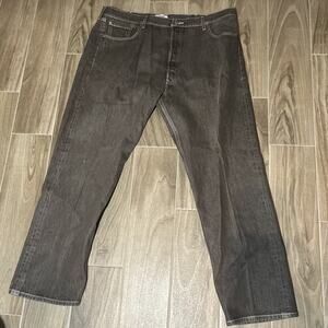 LEVI'S 501 JEANS BROWN W44 L34 ORIGINAL‎ FIT RIVETED BUTTON FLY STRAIGHT LEG